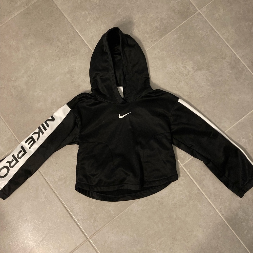 Nike Pro therma fit hooded pullover. Size girls medium. - Picture 1 of 3